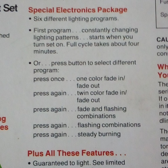 White lights "wall" with varying patterns & 20' string solid light - Picture 8 of 11